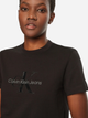 Футболка бавовняна жіноча Calvin Klein Jeans J20J224983-BEH XS Чорна (8720639910519) - зображення 4