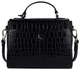 Сумка на плечо глянцевая женская из натуральной кожи Ashwood C55 Black 902-492 2857-85881 - изображение 3
