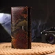 Кошелек женский CANPELLINI из натуральной кожи с тиснением под змею с монетницей Горизонтальный Разноцветный 55723 - изображение 6