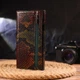 Кошелек женский CANPELLINI из натуральной кожи с тиснением под змею с монетницей Горизонтальный Разноцветный 55723 - изображение 7
