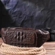 Сумка мужская на пояс через плечо из натуральной кожи средняя Vintage Коричневый 35255 - изображение 5