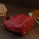 Жіноча шкіряна сумка Vintage червона 25×17×9 см середня флотар на плече і в руку дорожня 56039 - зображення 6