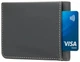 Мужской кожаный кошелек Visconti из натуральной кожи с RFID защитой, горизонтальный, тёмно-серый горчичный 66720 - изображение 5