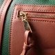 Женская кожаная сумка из натуральной кожи большая горизонтальная для документов А4 деловая с ручками зеленая 66850 - изображение 9