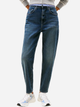 Jeansy mom fit damskie z wysokim stanem Tommy Jeans DW0DW19580-1BJ 28-32 Ciemnoniebieskie (8720638499053) - obraz 1