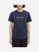 Футболка бавовняна жіноча Calvin Klein K20K205448-CEF L Темно-синя (8720639972067) - зображення 1