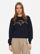Світшот оверсайз жіночий Tommy Hilfiger WW0WW43844-C1G M Темно-синій (8720638380269) - зображення 1