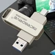 USB накопичувач Microdrive 128 GB 2 в 1 OTG USB 3.0 & USB-C Type-C Сірий (1015-094-00) - зображення 6