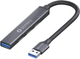 Hub USB PureLink Sonero USB Type-C - 1 x USB Type-A 3.2 / 3 x USB 2.0 0.5 m Space Grey (S-UH100-005) - obraz 1