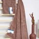 Полотенце "Aurora" 70*140 см (450 г/м2) milk chocolate - изображение 4