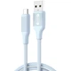 Кабель заряджання XO NB265 USB-Type-C (3А) (1M) для синхронізації для телефону/смартфону Синій - зображення 1