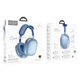 Навушники Bluetooth Hoco W55 бездротові повнорозмірні 800mAh, 90 годин, TF, Bluetooth/AUX/TF для пристроїв Samsung/Xiaomi/Huawei/Meizu Блакитний - изображение 2