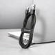 Кабель Baseus Cafule Cable USB для Type-C 3A 1m Gray+Black (CATKLF-BG1) - зображення 6