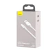 Кабель Baseus Simple Wisdom Data Cable Kit USB to Type-C 5A (2PCS/Set）1.5m White (TZCATZJ-02) - изображение 6