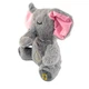 Інтерактивна іграшка-нічник Дихаючий Слоник Elephant зі звуковими та світловими ефектами 30 см сірий - зображення 4