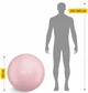 Мяч для фитнеса (фитбол) 4FIZJO 65 см Anti-Burst Pink (P-5907739317384) - изображение 2