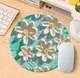 Настільний круглий килимок для комп'ютерної миші Daisies 1 нековзна ігрова поверхня з квітковим принтом, 20х20х0.2 см, різнобарвний (97960187) - зображення 1