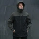 Костюм Pobedov Softshell Куртка с капюшоном + Брюки хаки с черным размер XL - изображение 4