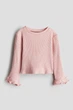 Кофтинка на дівчинку з блиском H&M 98-104 см рожева - изображение 1