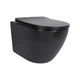 Унітаз підвісний Qtap Robin New Ultra Quiet Soft-close MATT BLACK QT13332381АSMB - зображення 1