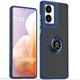 Чехол Fiji Colorframe для Motorola G85 матовый бампер с кольцом подставкой Dark Blue - изображение 1