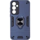 Чохол Fiji Defence для Samsung Galaxy S24 FE (S721) захисний бампер з кільцем підставкою Dark Blue - зображення 2