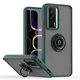 Чохол Fiji Colorframe для Xiaomi Poco F5 Pro матовий бампер з кільцем підставкою Green - зображення 1