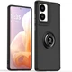 Чохол Fiji Colorframe для Motorola G85 матовий бампер з кільцем підставкою Black - зображення 1