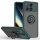 Чохол Fiji Colorframe для Poco F6 Pro матовий бампер з кільцем підставкою Green - зображення 1