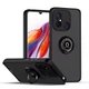 Чехол Fiji Colorframe для Xiaomi Redmi 12C матовый бампер с кольцом подставкой Black - изображение 1