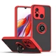 Чохол Fiji Colorframe для Xiaomi Redmi 12C матовий бампер з кільцем підставкою Red - зображення 1