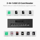 Кардридер Ugreen CR127 USB 3.0/2-слота/SD/TF/0.15 м/Black (20250) - зображення 2