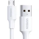 Кабель UGREEN US289 White USB 2.0 AM to Micro USB 18W 1 м никелированные контакты (60141) - изображение 2