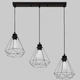Чёрная люстра в стиле лофт "Modern Loft Light" (52-2019F-3 BK+BK (500)) - изображение 1