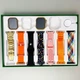 Набор i50 suit max комплект 11 в 1 Smart Watch 9 и смарт часы Ultra 2 + дополнительные ремешки розовый - изображение 5