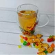 Стеклянная чашка с двойным дном и сухоцветами, 250мл - изображение 10