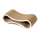 Когтеточка для кошек из картона с деревянным фасадом Cat Joy Avangard Beige Wood 59х18х25 см - изображение 4