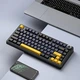 Клавиатура беспроводная AULA F75 +наклейки укр, рос, игровая,RGB ,Hot Swap,3 режима подключения,80 клавиш, механическая - изображение 6
