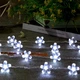 Гирлянда на солнечной батарее 5м 20 Led Белая праздничное освещение для сада дома улицы украшения подсветка клумбы светодиодная - изображение 4