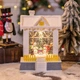 Декоративный рождественский домик Lesko 751574747 White музыкальная шкатулка рождественское украшение - изображение 1