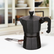 Кофеварка гейзерная алюминиевая Maestro 450мл черная (MR-1666-9-BLACK) - изображение 1