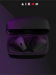 AirTune Play беспроводные наушники с микрофоном для телефона музыки игр Bluetooth длительный заряд легкие стильные глубокий бас удобные - изображение 2
