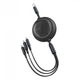 Кабель потрійний рулетка Baseus Golden Loop Three-in-One CAMLT-JH01 - зображення 2