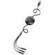 Кабель потрійний рулетка Baseus Golden Loop Three-in-One CAMLT-JH01 - зображення 6