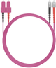 Patchcord światłowodowy Helos ST/ST Duplex 50/125µm OM4 10 m Violet (4005938264278) - obraz 3