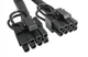 Кабель переходник в оплетке 18 AWG 20 см GPU 6 pin -> 2х GPU PCI-E (6+2) VGA на видеокарту Черный - изображение 3