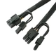 Кабель переходник в оплетке 18 AWG 20 см GPU 6 pin -> 2х GPU PCI-E (6+2) VGA на видеокарту Черный - изображение 8