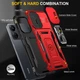 Ударопрочный чехол Camshield Army Ring для Xiaomi Redmi 13C / Poco C65 Красный / Red Без бренда - изображение 7