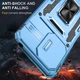 Ударопрочный чехол Camshield Army Ring для Xiaomi Redmi 13C / Poco C65 Голубой / Light Blue Без бренда - изображение 2
