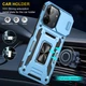 Ударопрочный чехол Camshield Army Ring для Xiaomi Redmi 13C / Poco C65 Голубой / Light Blue Без бренда - изображение 7